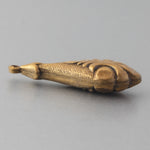 Vintage Stamped brass two sided teardrop  pendant.   30x12mm. Pkg. 2. b9-2144