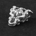 Antique silver plated filigree bail. 22x12mm. Sold individually. b9-2361s