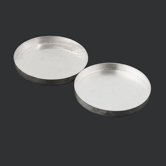 Sterling silver 925 plain round bezel cup 20mm. b9-2506