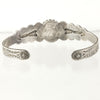 Vintage Navajo Fred Harvey style sterling silver and coral cuff bracelet c.1930s-40s. brvs993cs