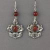 Vintage cognac Baltic amber and sterling silver earrings.  ervs912