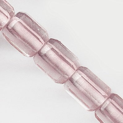 Vintage Czech faceted cylinders 7x5mm strand of 25. b11-pp-0986(e)