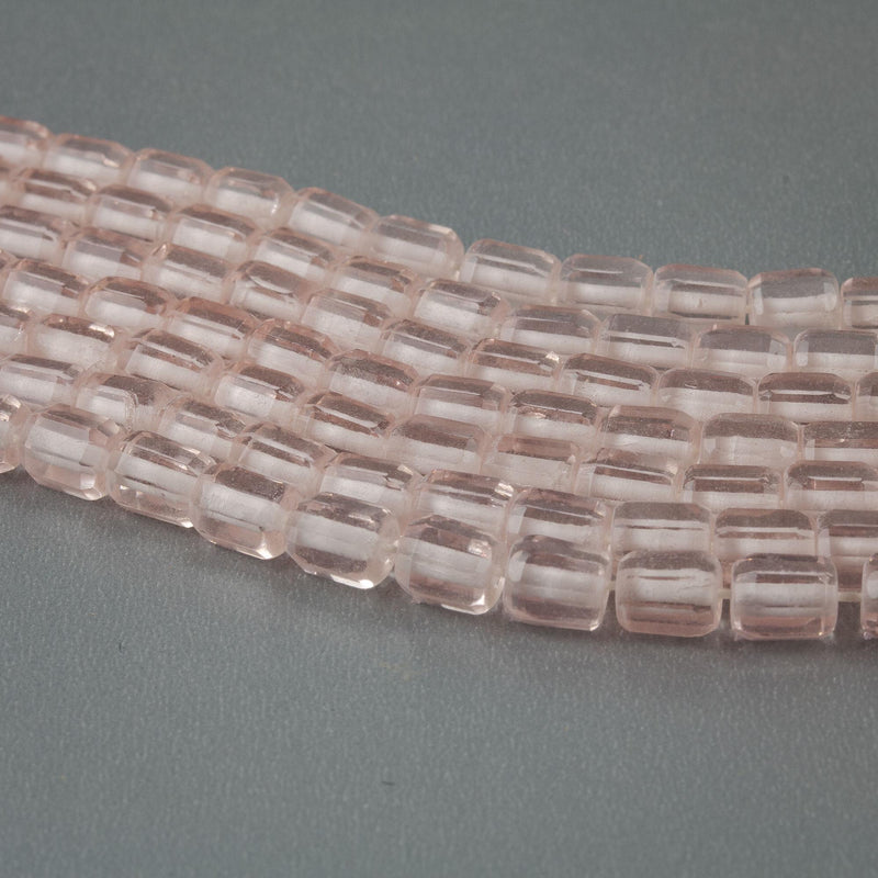 Vintage Czech faceted cylinders 7x5mm strand of 25. b11-pp-0986(e)