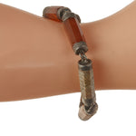 Victorian Scottish Hexagonal agate gemstone bracelet. j-brvn1008