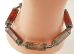 Victorian Scottish Hexagonal agate gemstone bracelet. j-brvn1008