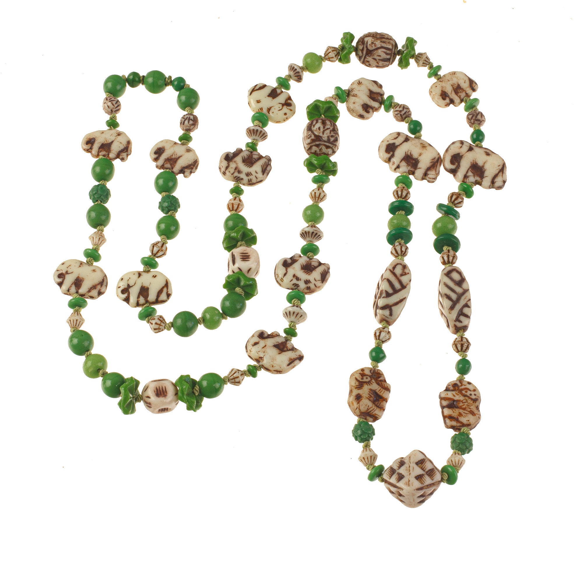 India Style Neiger Brother's Elephant Necklace. 36 inches. nlbd-2211 ...