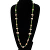 Art Deco Egypian Revival style 1920s Neiger Brother's bead necklace 36 inches. nlbd2211