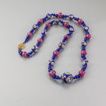 Vintage cloisonne and antique beads necklace.  24 inches.  nlbd2249