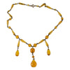 Classic Art Deco 1920s-30s glass bead necklace from Czechoslovakia. 15 inches. nlbg2207