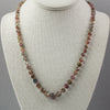 Necklace of vintage faceted natural tourmaline beads. Vermeil clasp. 21.5". j-nlgm007