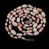 1980s vintage angelskin precious coral and freshwater pearl necklace. 24 inches. nlja920)