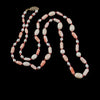 1980s vintage angelskin precious coral and freshwater pearl necklace. 24 inches. nlja920)
