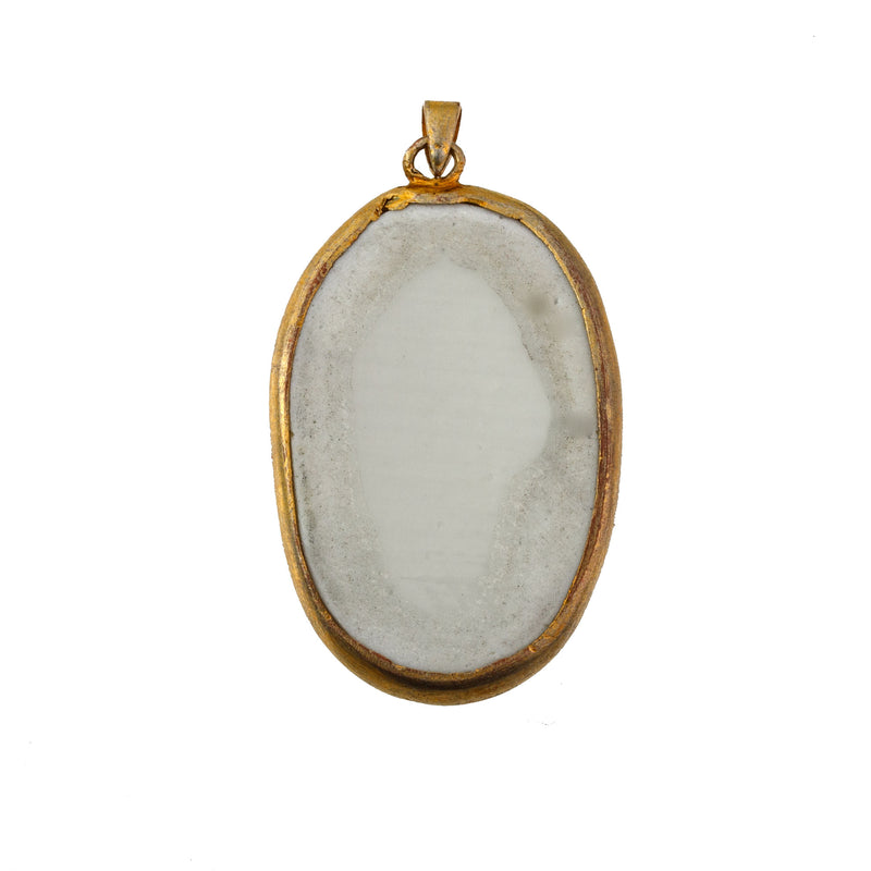 Antique Chinese porcelain shard pendant genuine Qing Dynasty. pdor432-23