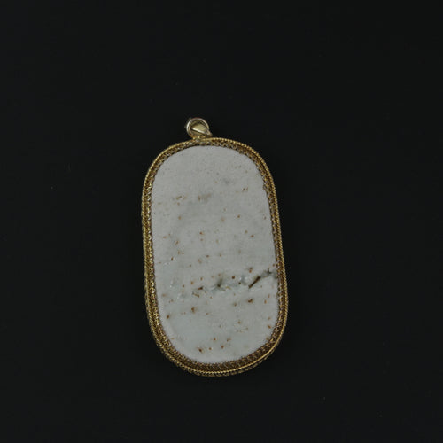 Antique Chinese porcelain shard pendant genuine Qing Dynasty. pdor432-16