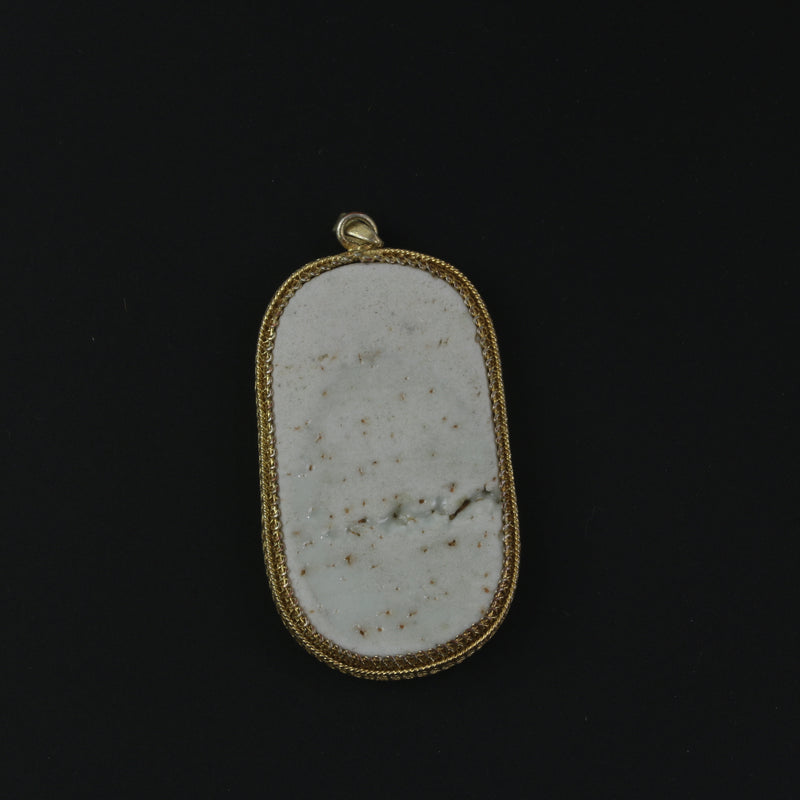 Antique Chinese porcelain shard pendant genuine Qing Dynasty. pdor432-16