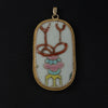 Antique Chinese porcelain shard pendant genuine Qing Dynasty. pdor432-16