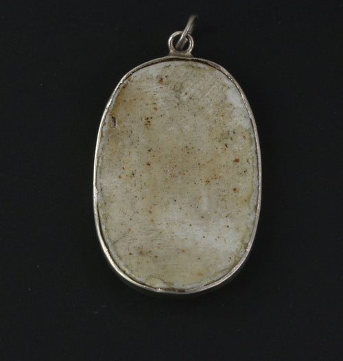 Antique Chinese porcelain shard pendant genuine Qing Dynasty. pdor432-17