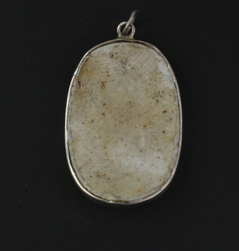 Antique Chinese porcelain shard pendant genuine Qing Dynasty. pdor432-17