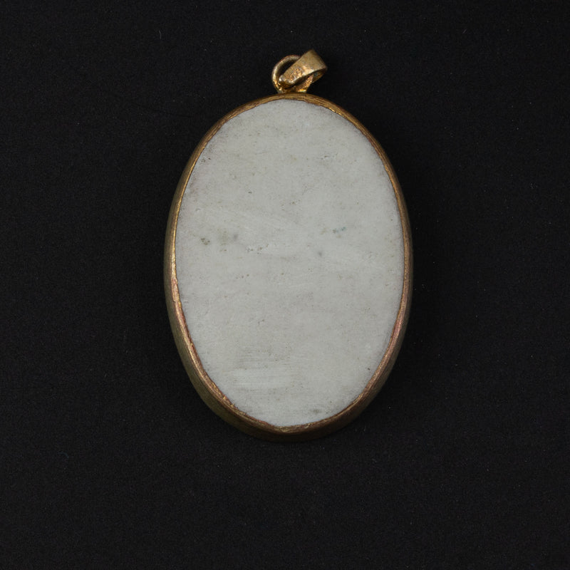 Antique Chinese porcelain shard pendant genuine Qing Dynasty. pdor432-18