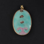 Antique Chinese porcelain shard pendant genuine Qing Dynasty. pdor432-18