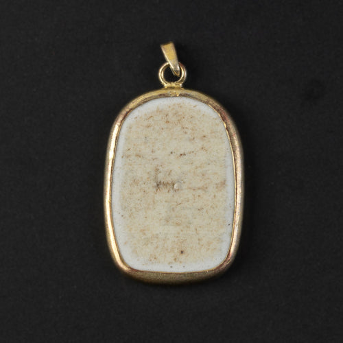Antique Chinese porcelain shard pendant genuine Qing Dynasty. pdor432-19