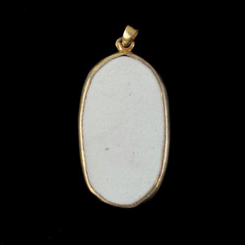 Antique Chinese porcelain shard pendant genuine Qing Dynasty. pdor432-21