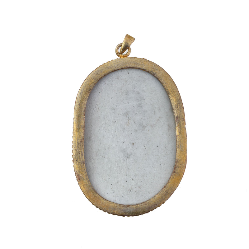 Antique Chinese porcelain shard pendant genuine Qing Dynasty. pdor432-26