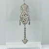 Antique Chinese silver fragrance box / perfumier in the form of a pierced vase . pdvs1007