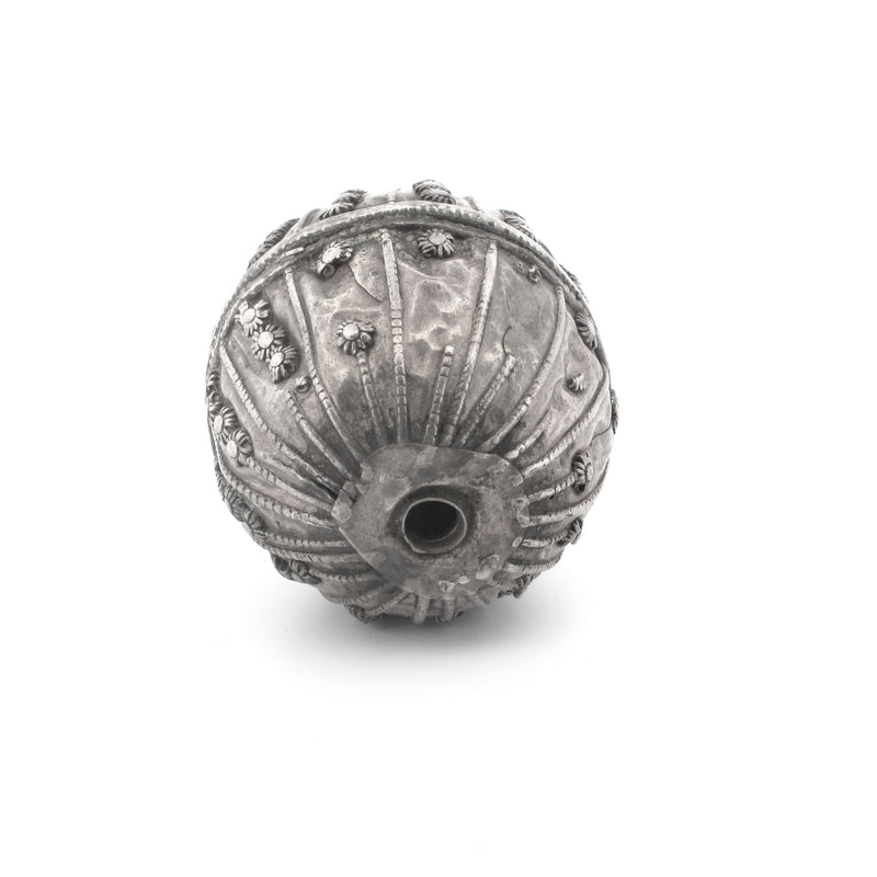 Antique silver Yemeni wedding bead. 44mm x 40 mm. b18-682cs