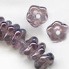 Czech amethyst luster 5x1.5mm Daisy Lochrosen. Pkg of 25