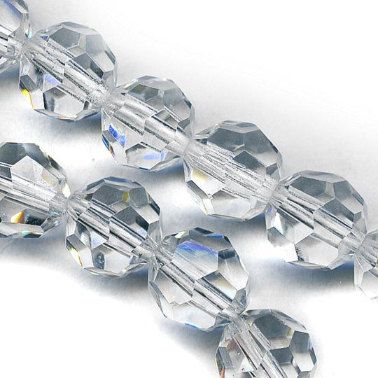 Vintage Czech tin cut 8mm crystals. Pkg. of 10. b11-cr-0526(e)