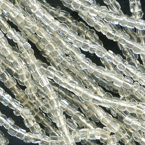 b17-119-Old Bohemian crystal tri cut 12° 12.8 gram hank