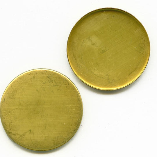 Brass bezel setting for 25mm cabochon. Pkg of 2. b9-0646b(e)