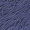 Vintage pearl opaque blue seed bead hank, 16/0, Czechoslovakia "Finest Brand" 45 gram hank.