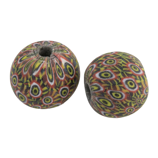 Ancient JatimGlass Eye Bead reproduction. 20mm. Indonesia. Pkg 1.  b1-920