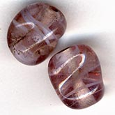 B11-PP-0658 West German Lavender Ovals. 9x12mm. Pkg of 6