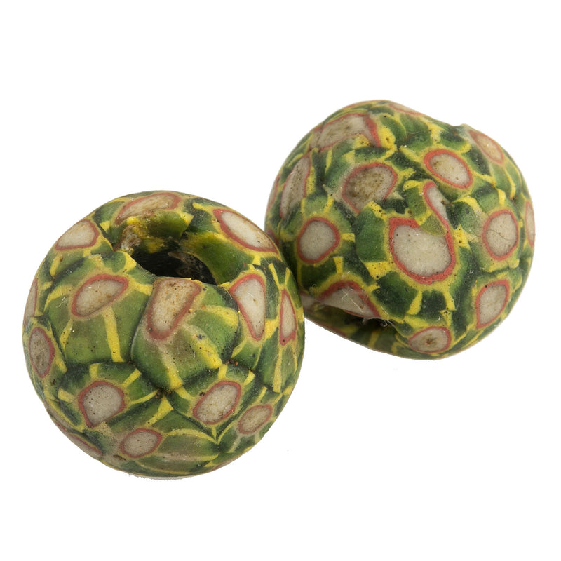 Ancient Indonesian Jatim bead replica. 19x21mm. Sold individually.  b1-919