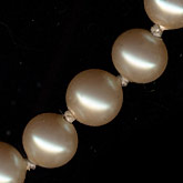 Ecru Round Glass Pearls. 6 to 7 mm. Japanese. Pkg 10. b11-pr-0110