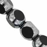 Hematite/black matte 3 sided window glass bead, 6mm, pkg of 20. b11-bw-0914