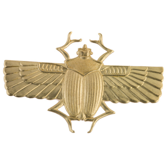 Vintage Egyptian Revival antiqued gold plated  brass stamping. 65x45mm. Sold individually. b9-2298