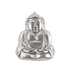 Vintage silver plated Buddha stamping. 25x20mm. Pkg. of 2. 