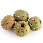 Ancient Indonesian Jatim bead replica. 20mm pkg of 1.