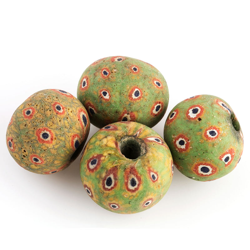 Ancient Indonesian Jatim bead replica. 20mm pkg of 1.