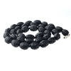 Victorian Bog Oak faceted bead necklace.  20.5 inches