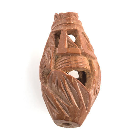 Rare Vintage Chinese carved fruit pit Hedaio bead. Sold individually. b7-wo338