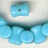 Vintage Czech Blue Vertebrae Beads. 4mm. Pkg of 50. B11-BL-0570