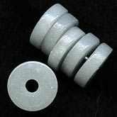 Vintage Czech dove grey flat rondelles. 2x9mm, Pkg of 20. b11-bw-0887