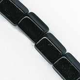 Vintage Czech shiny black pentagons.7x8mm. Pkg of 10. b11-bw-0880