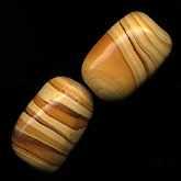 Vintage Korean Butterscotch Colored Nugget Beads. 12 x 18 mm. Pkg. of 5. b11-br-0669