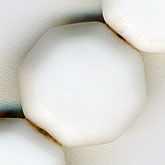 Vintage West German beveled edge glass octagonal beads. 5 x 12mm. Pkg of 10. B11-BW-0510